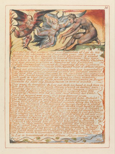 Jerusalem, Tafel 30 von William Blake